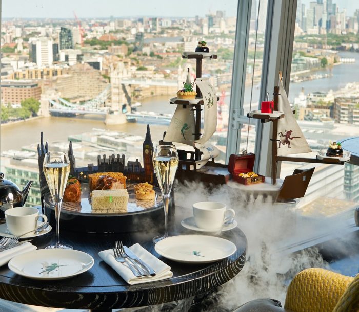 Afternoon Tea at The Shard
From £70 per person | £55 for under 12s
Aqua Shard invites you to Neverland. Our Peter Pan Afternoon Tea turns the classic ritual into something magical. Expect playful savouries, warm vanilla and raisin scones, and sweet treats inspired by J. M. Barrie’s story, all served on our bespoke Jolly Roger stand, a nod to Captain Hook’s iconic ship.
Created in partnership with Great Ormond Street Hospital Charity, £2 from each afternoon tea sold supports GOSH. Because every child deserves their own adventure.
Upgrade with sparkling wine or Champagne.
Please be aware: We do not currently provide a gluten-free afternoon tea. We require at least 48 hours notice for any other dietary requests.


book now

view menu

