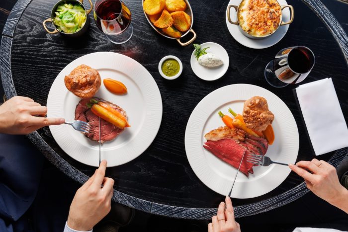 At Aqua Shard, we are proud to work with Aubrey Allen, a family business that has been sourcing the finest meat in the British Isles since 1933, when Aubrey first opened his butcher’s shop in Coventry. Their philosophy has always been about finding the best, with a strong focus on animal welfare, supporting farmers, and protecting the environment. Today, that same commitment runs through everything they do. Their “Looking After Our Planet” approach means better lives for animals, better futures for farmers and communities, and a more sustainable way of working – values that align perfectly with the care and quality we put into our Sunday Roast.
